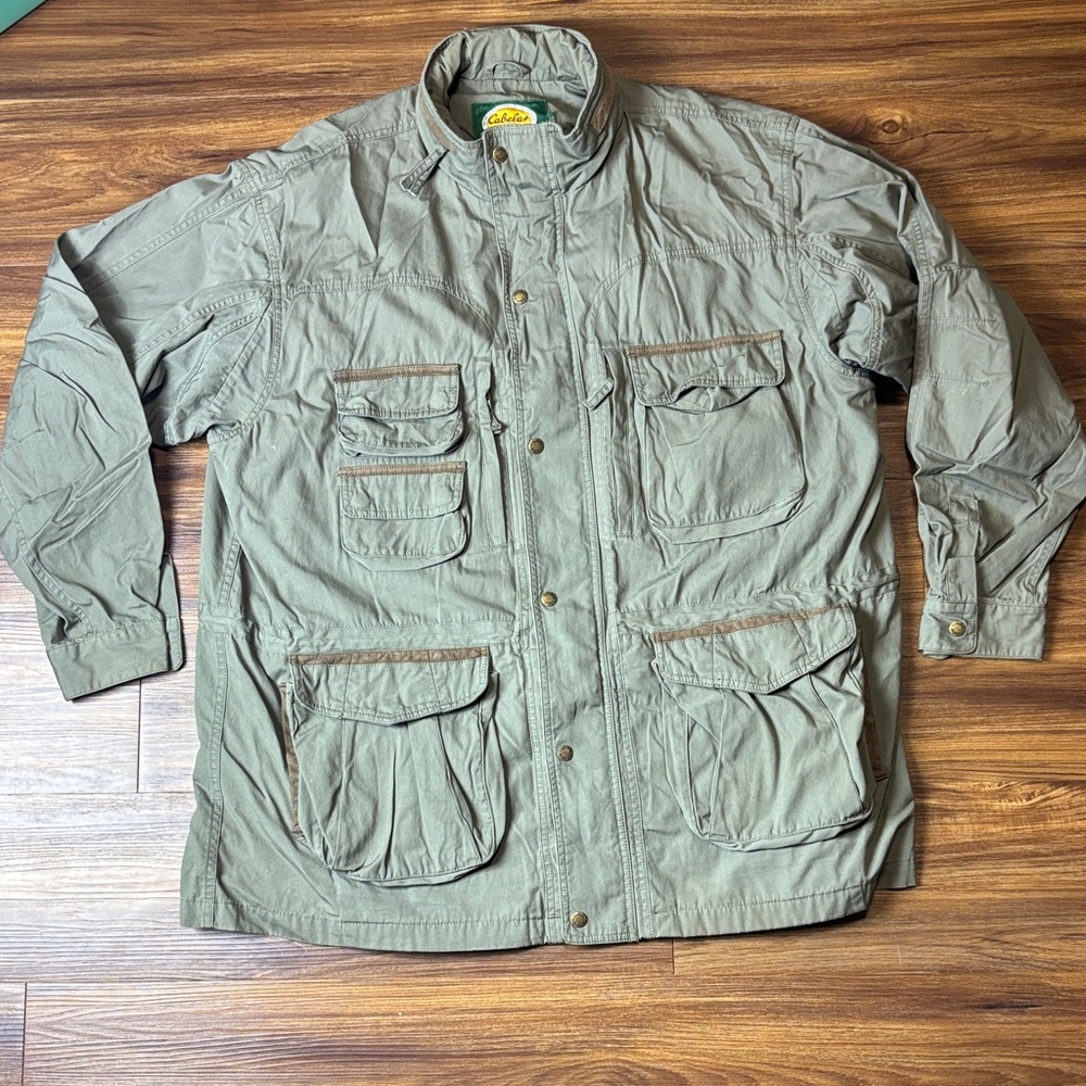Cabela's Men's Olive Green Military Field Jacket size 2XL